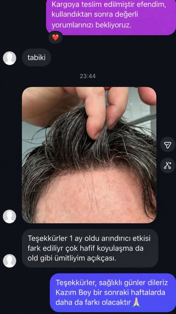Müşteri mesajı