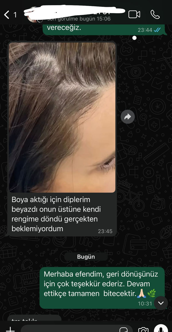 Müşteri mesajı