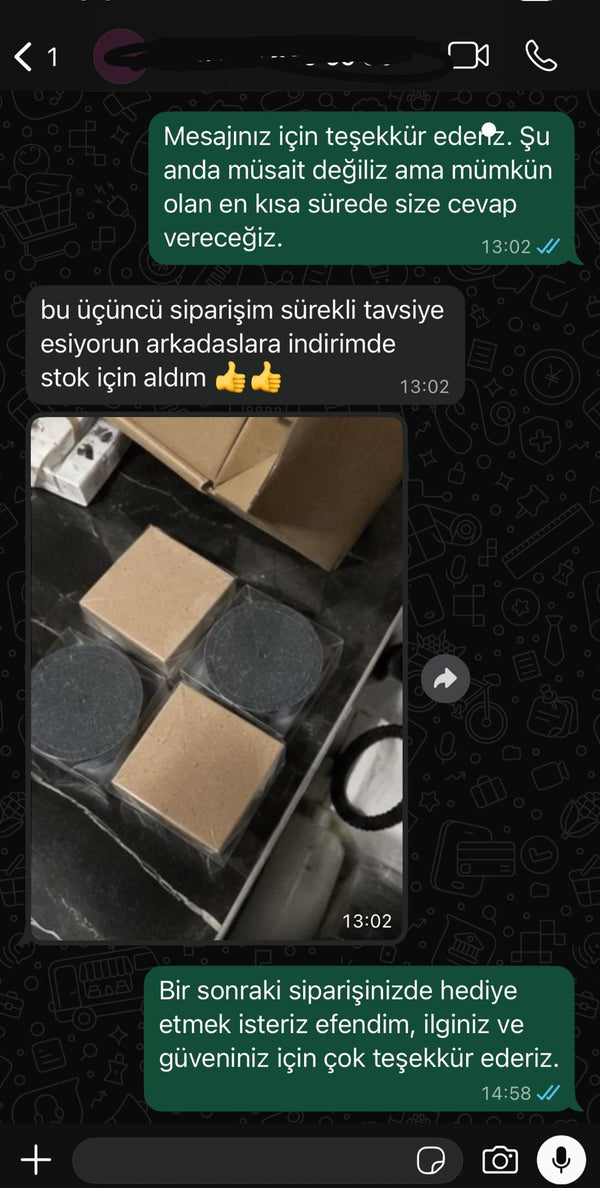 Müşteri mesajı