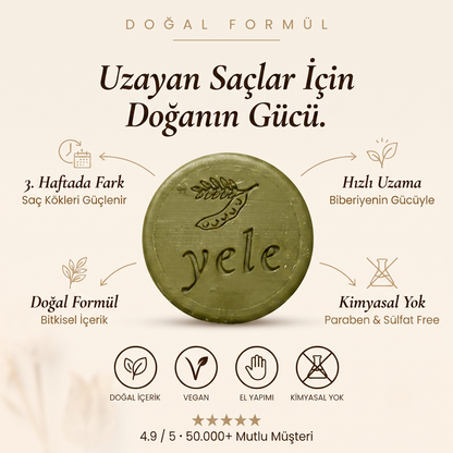 Yele —  Saç Uzatıcı & Güçlendirici Doğal Sabun™