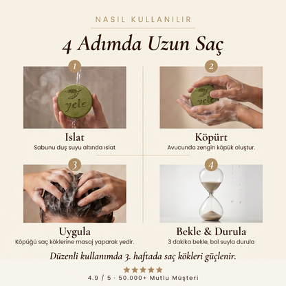 Yele —  Saç Uzatıcı & Güçlendirici Doğal Sabun™