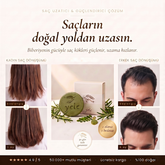 Yele —  Saç Uzatıcı & Güçlendirici Doğal Sabun™