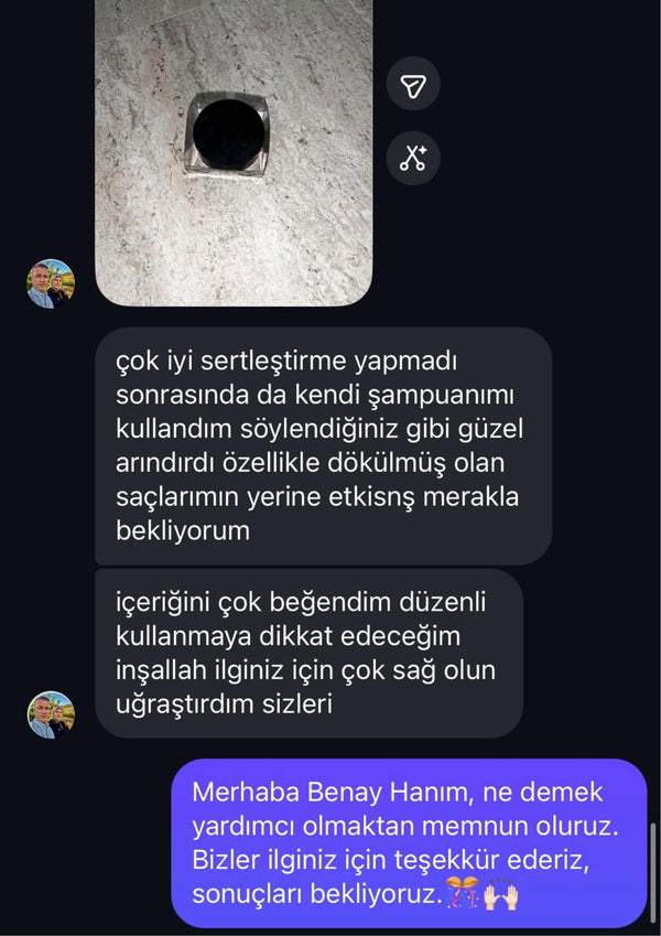 Müşteri mesajı