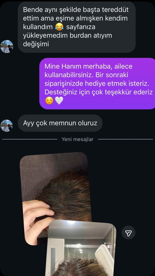 Müşteri mesajı
