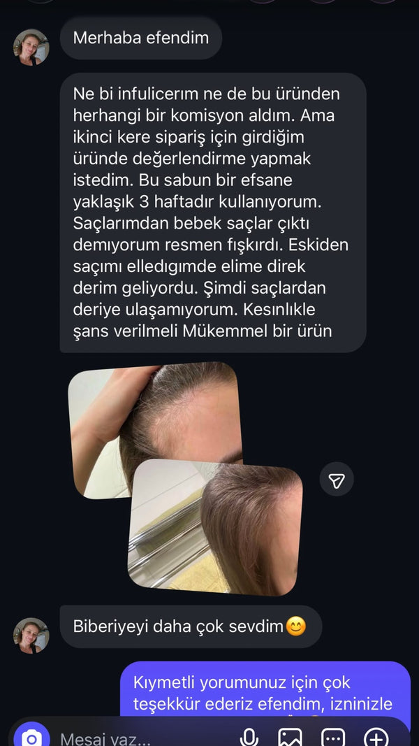 Müşteri mesajı