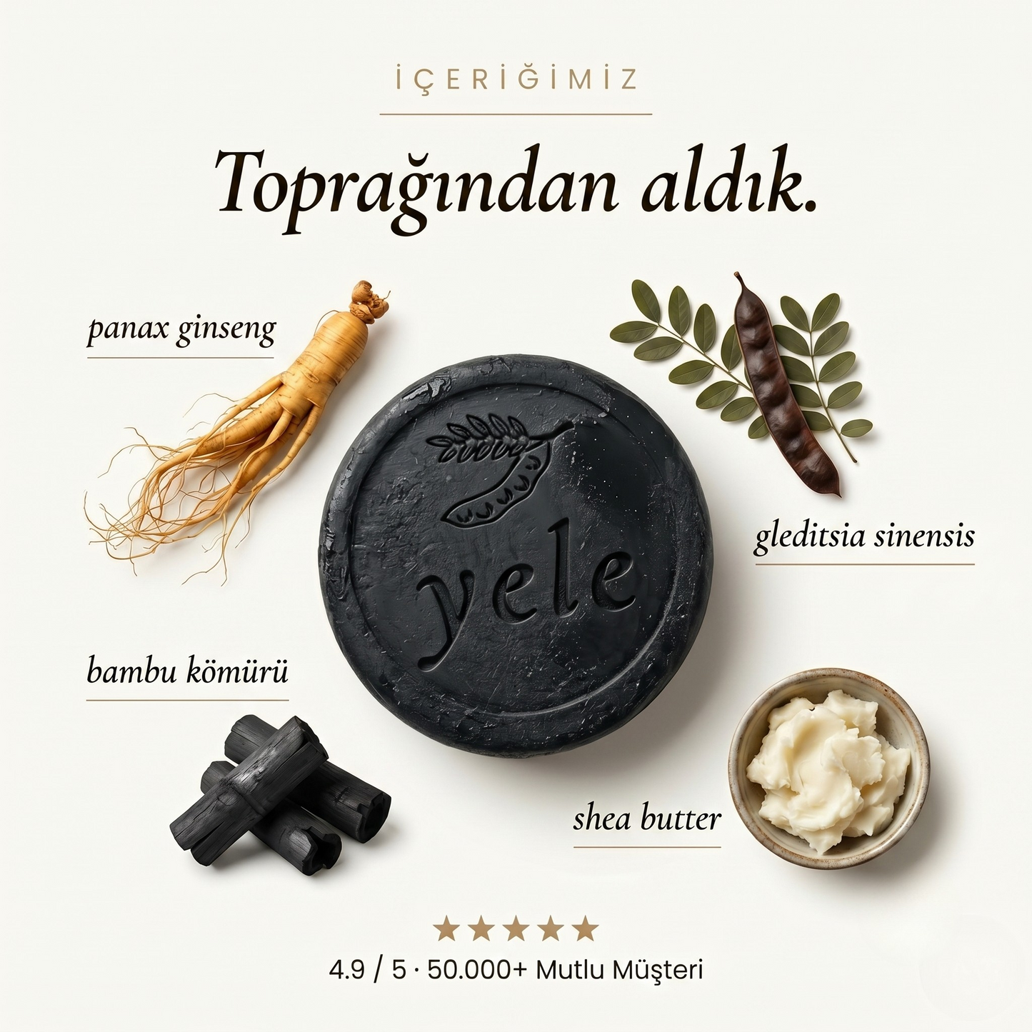 Yele — Saç Beyazlık Karşıtı Doğal Sabun™