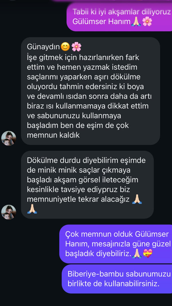 Müşteri mesajı
