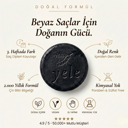 Yele — Saç Beyazlık Karşıtı Doğal Sabun™