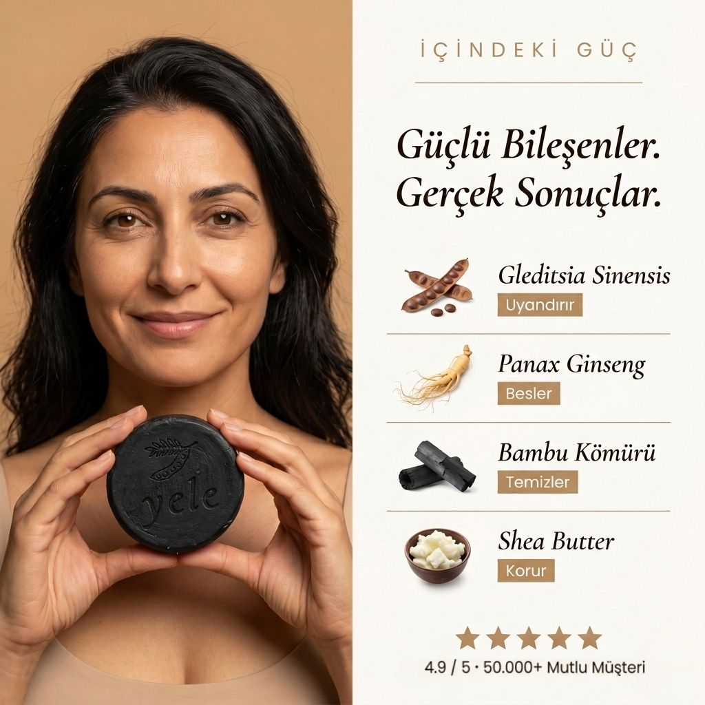 Yele — Saç Beyazlık Karşıtı Doğal Sabun™
