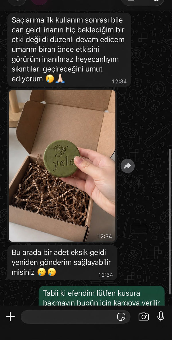Müşteri mesajı
